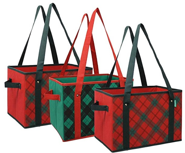 thirty-one, Bags, Deluxe Utility Tote In Holiday Plaid