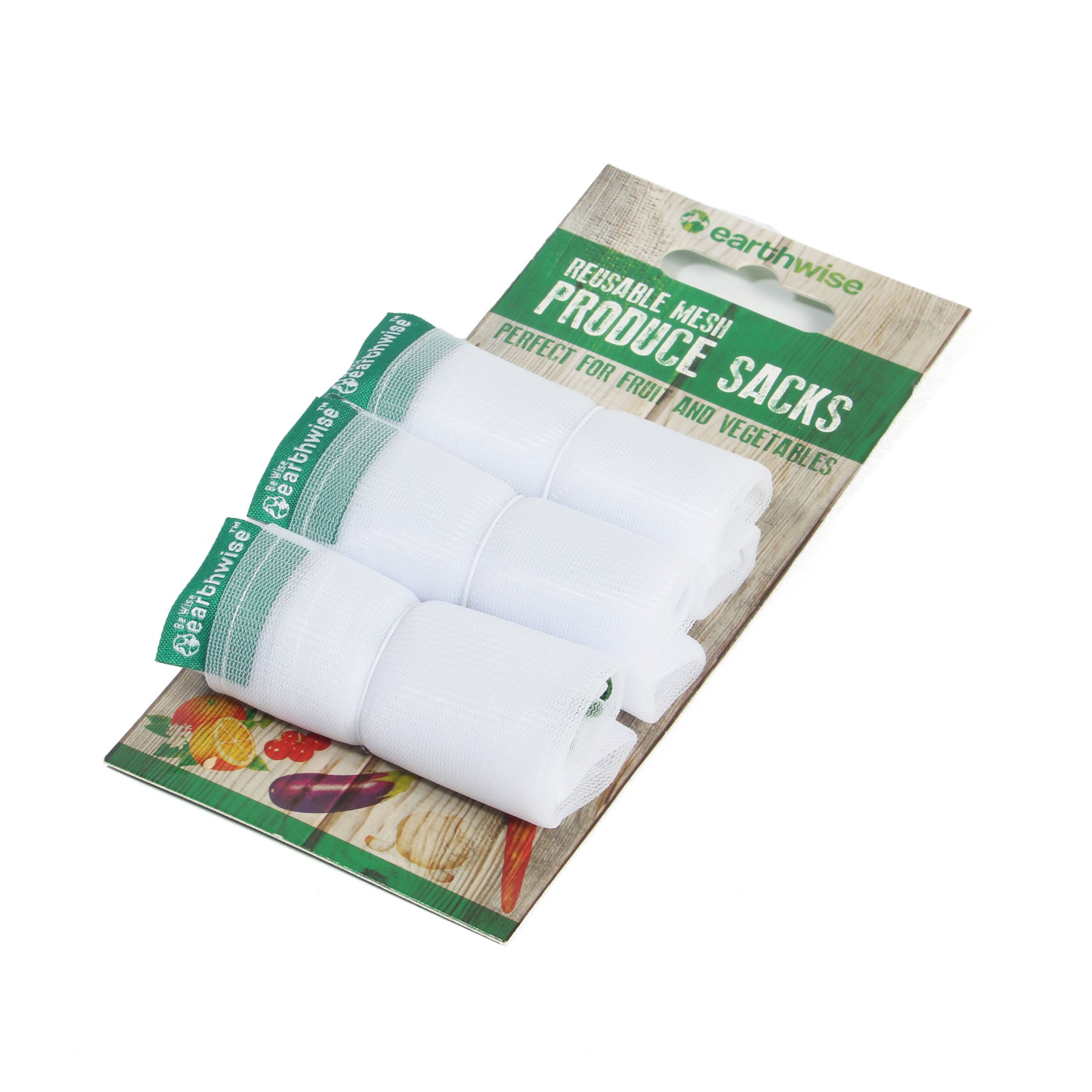 Mesh Produce Bags on Card Earthwise Reusable Bags