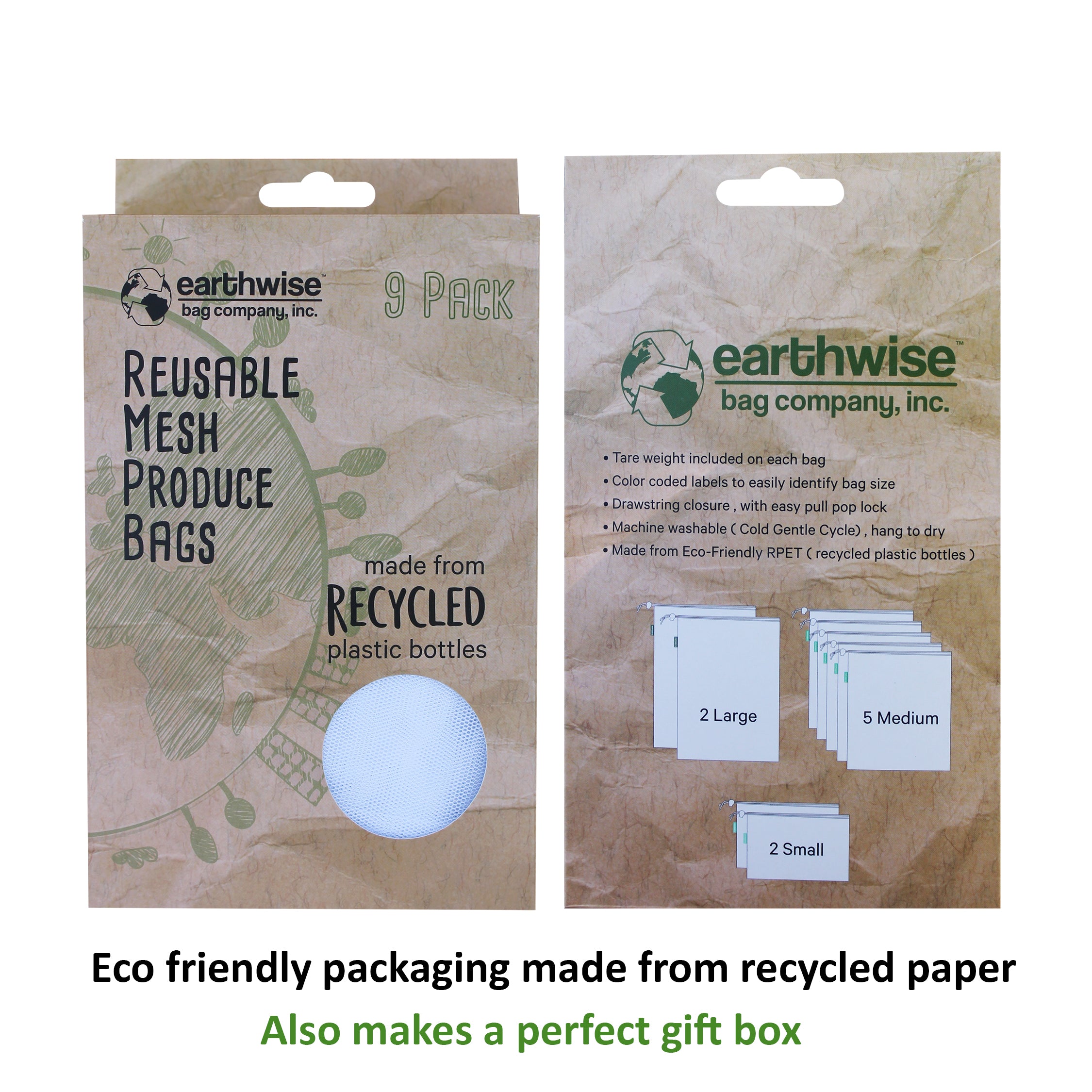 Recycle Mesh Box Recycled Mesh Produce Bags – Earthwise Reusable Bags