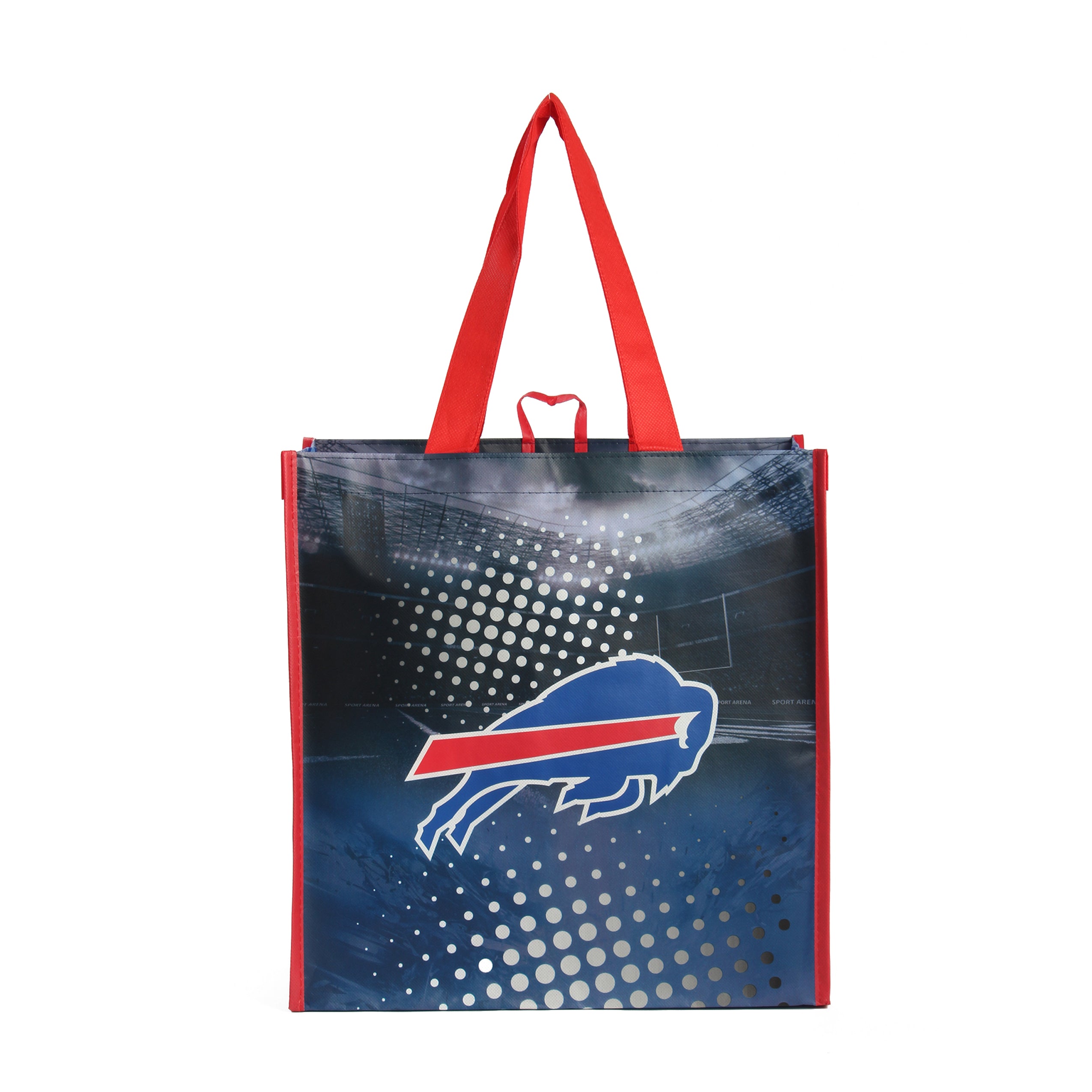 LAMINATED REUSABLE GROCERY BAG WITH BUFFALO BILLS PRINT (50 pcs/case) –  Earthwise Reusable Bags
