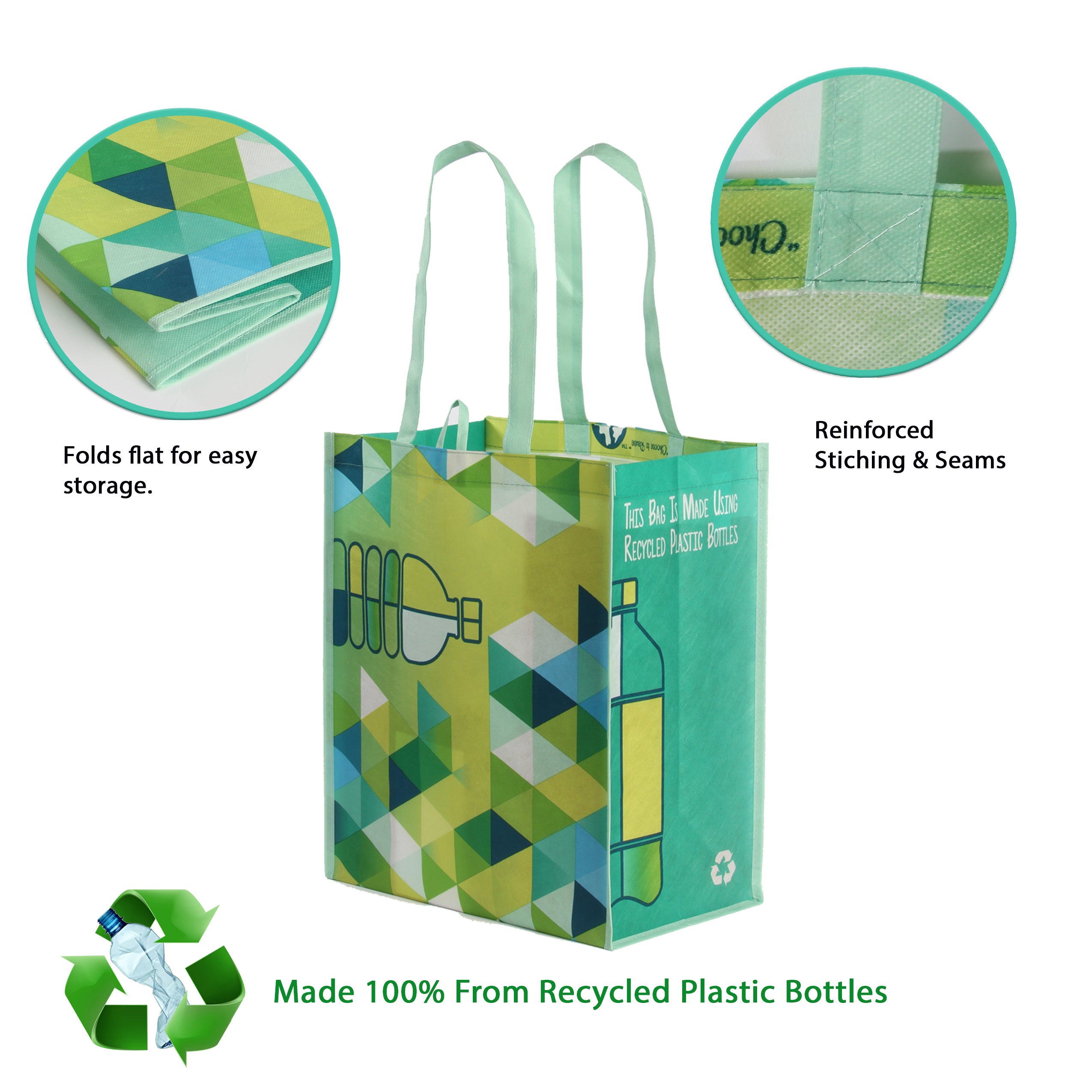 Recycle Bags - Foldable bags made from 100% rPET